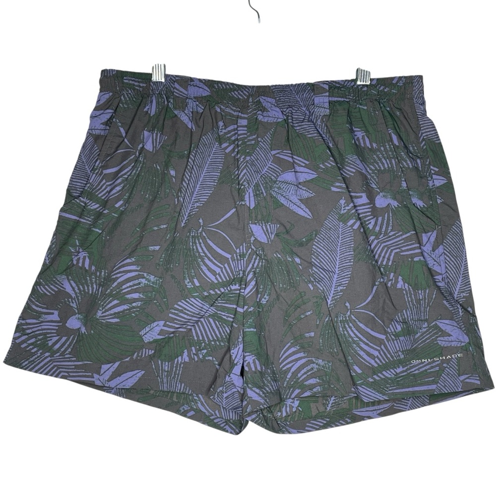 Columbia PFG Omni-Shade Swim Trunks Mens XL Super Backcast Hawaiian Tropical 6"